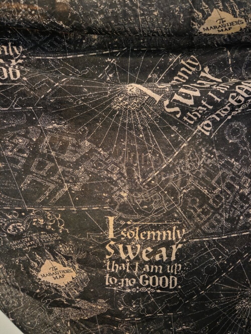 Harry potter marauders map infinity scarf